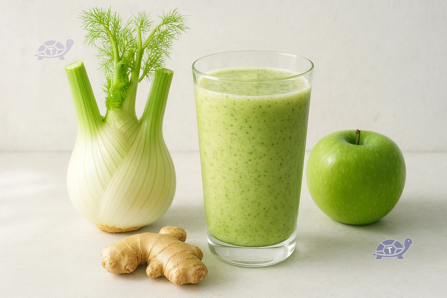 frullato finocchio mela verde zenzero