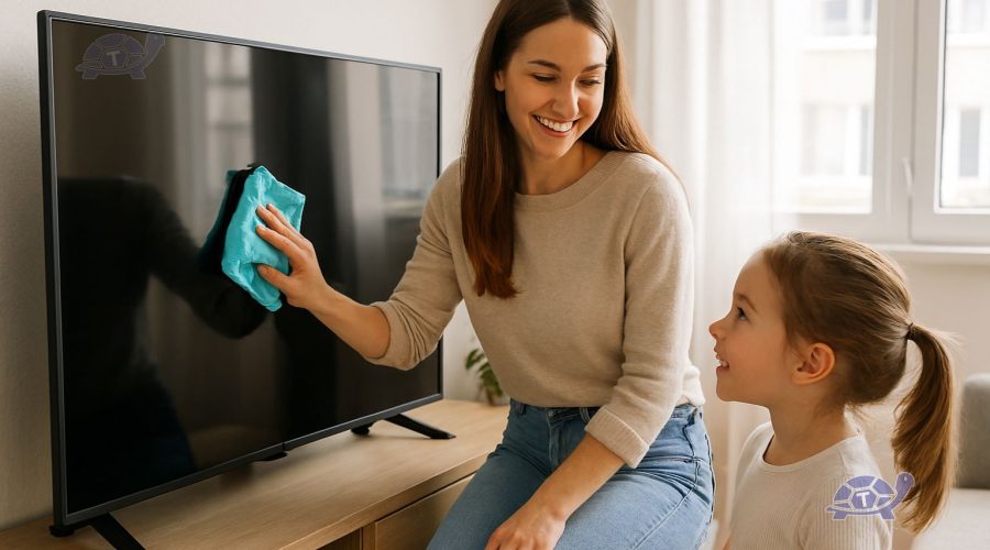 come pulire schermo tv