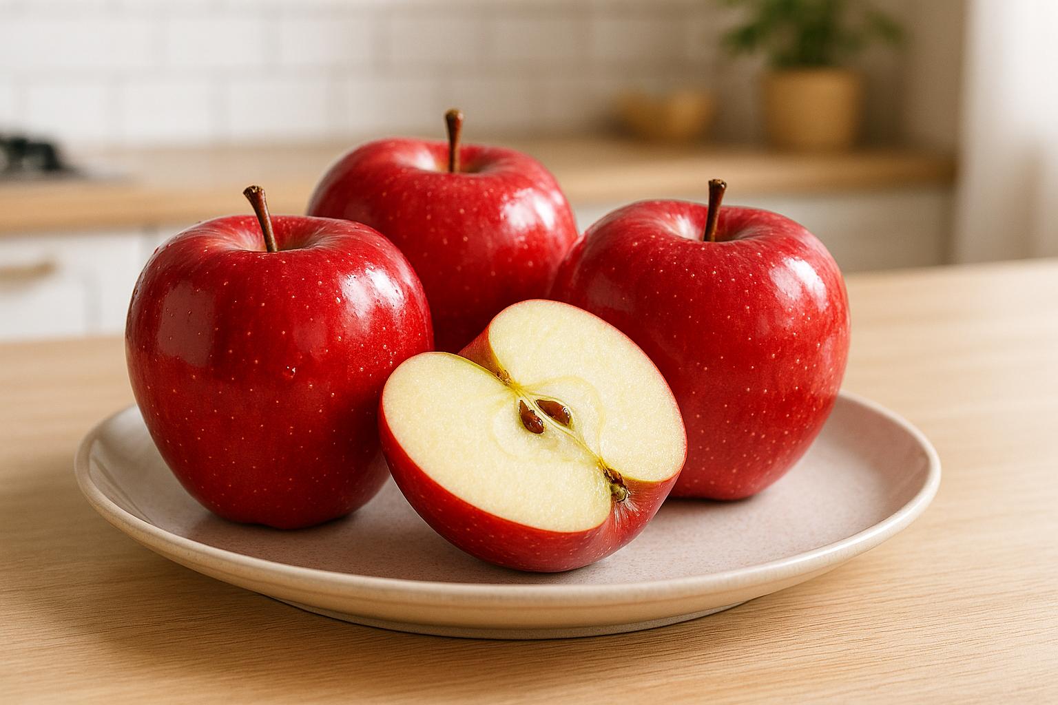 mele rosse brillanti